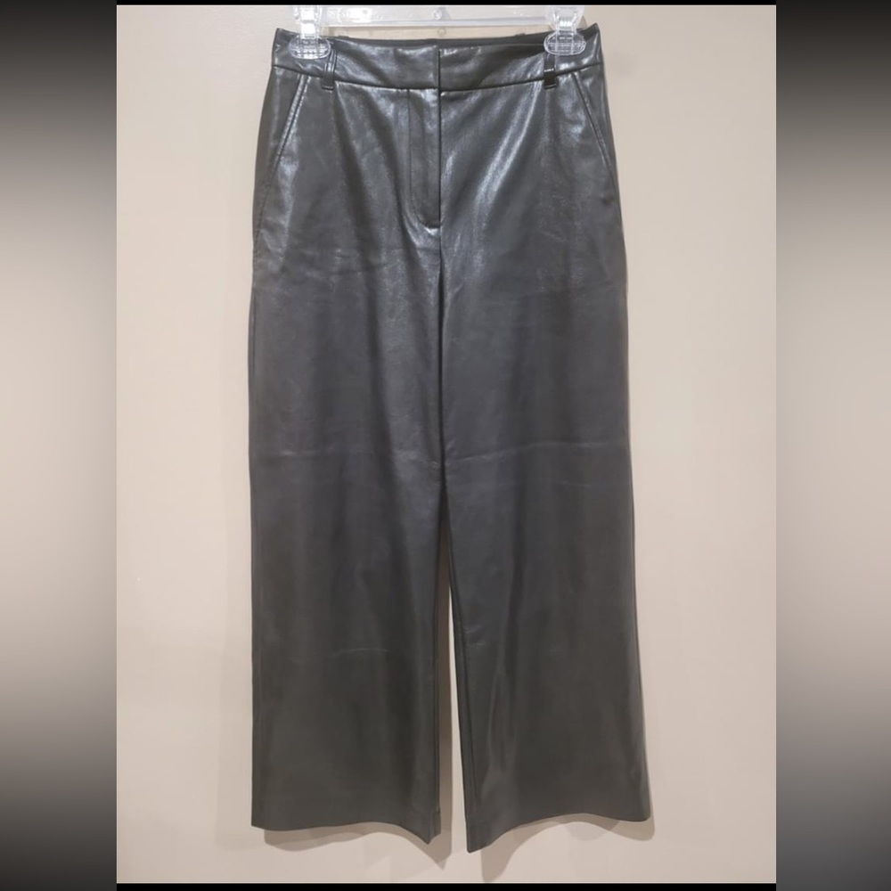 Hugo Boss faux leather pants. Black size 2